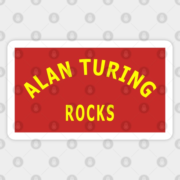 Alan Turing Rocks Magnet by Lyvershop